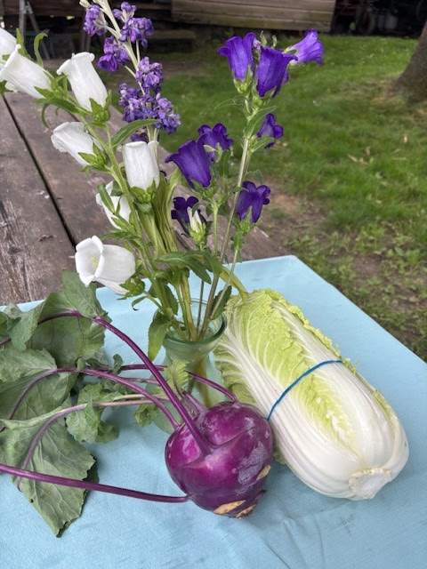 produce, flowers