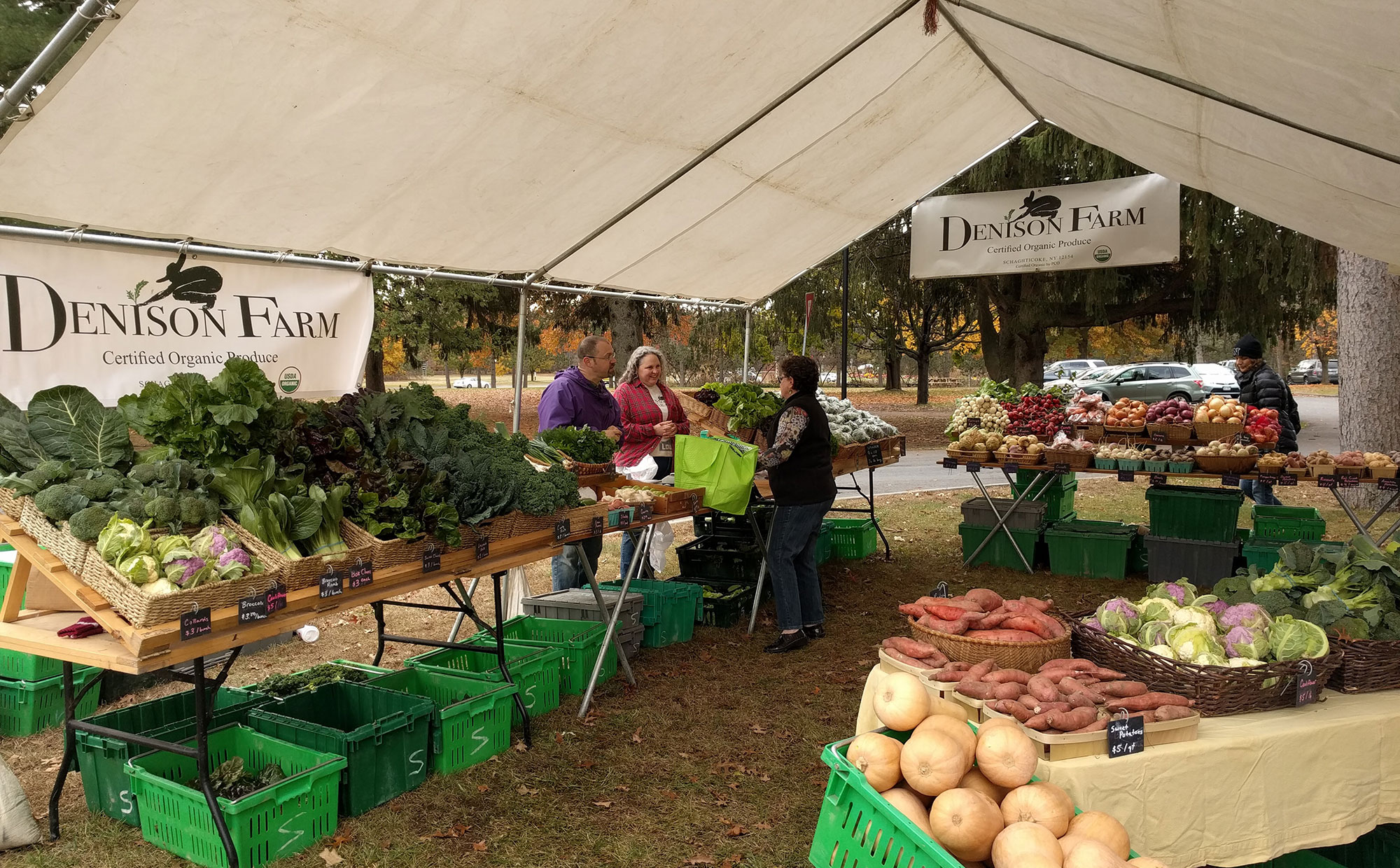 Denison Farm at Saratoga Farmers Market Fall 2016